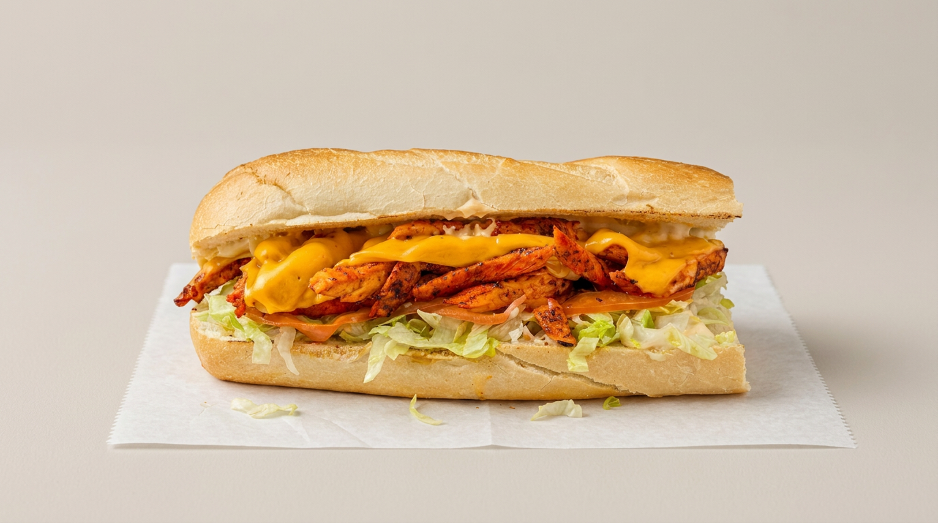 The chicken cheesesteak