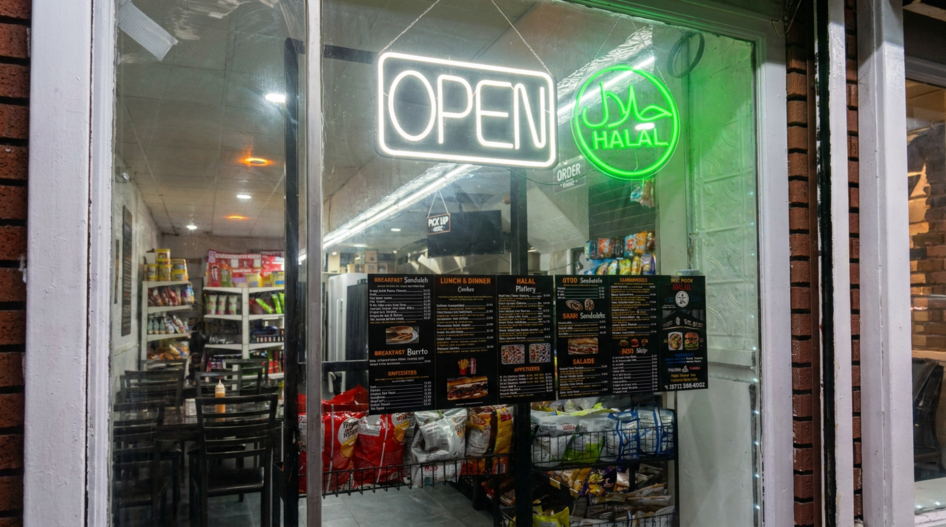 Halal, and open late