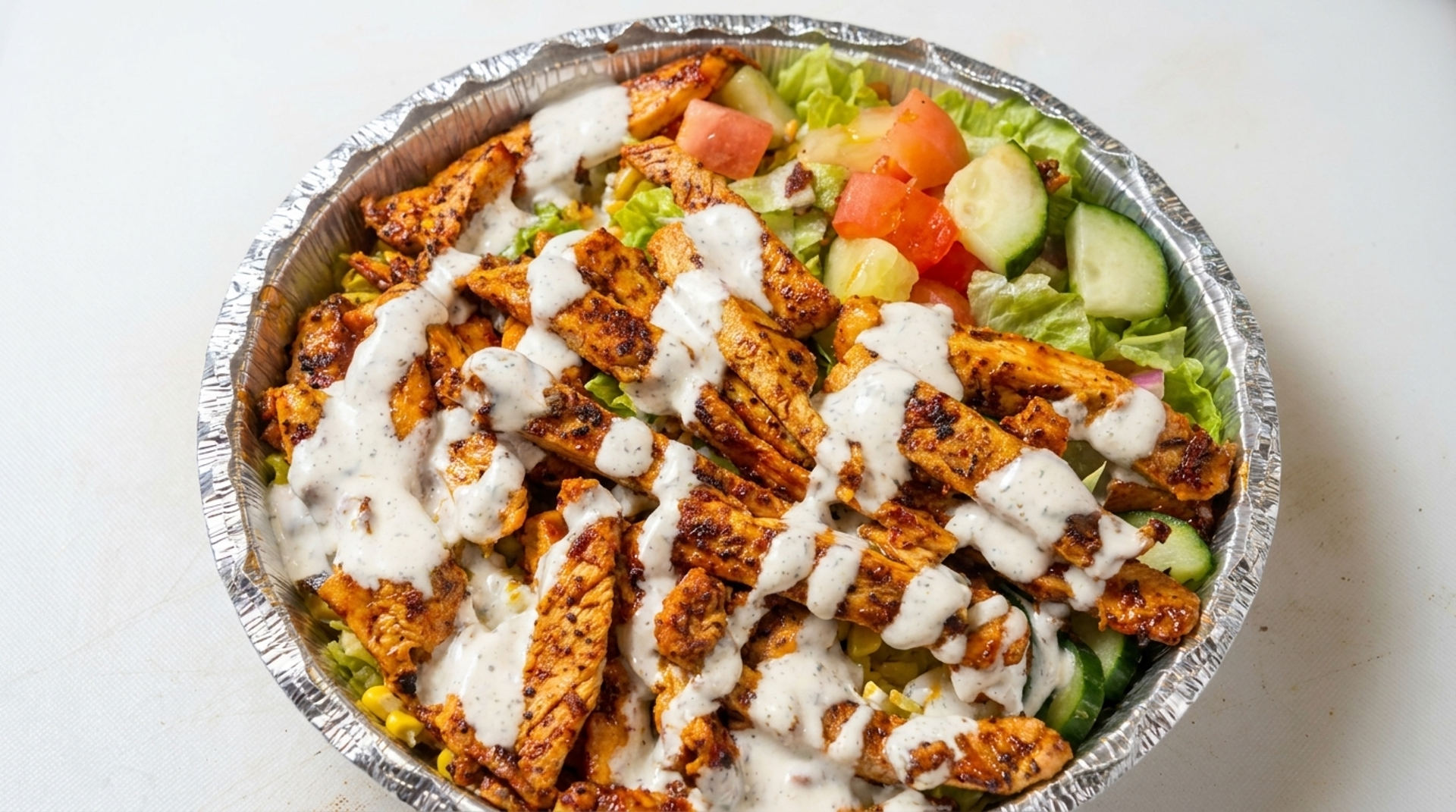 The chicken over rice