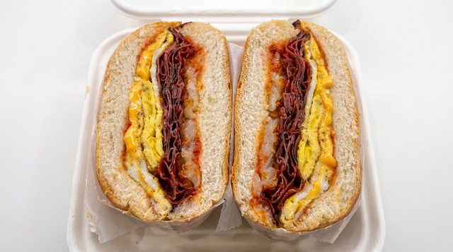 Pastrami, Egg & Cheese.