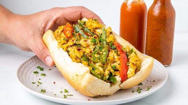 Eggs with Pepper & Onion.