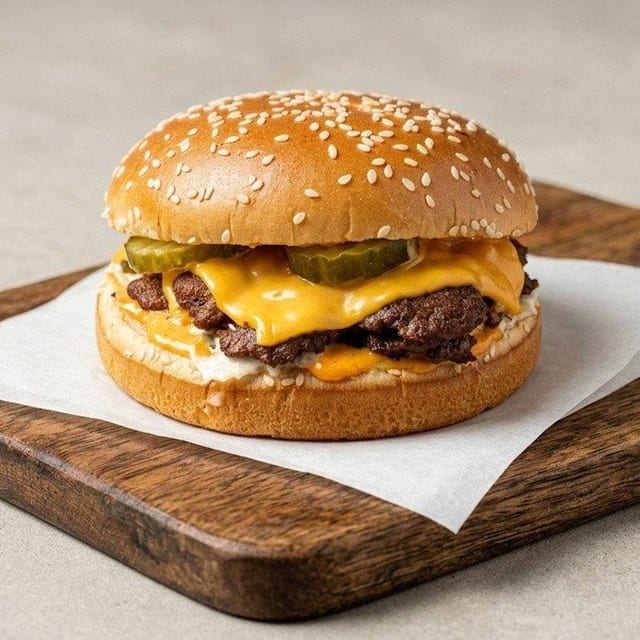 Juicy Smash Burger.