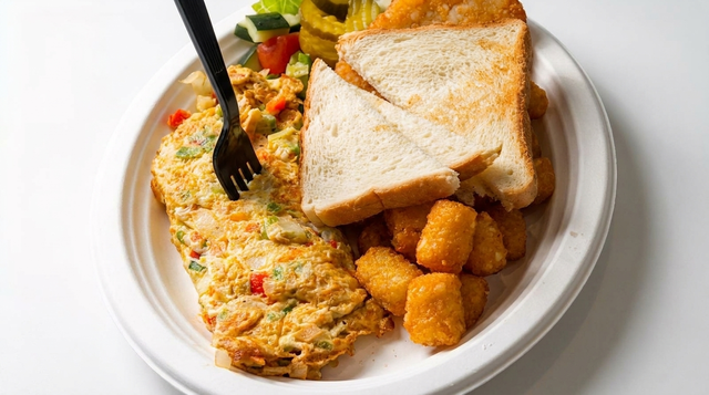 Vegetable Omelette.